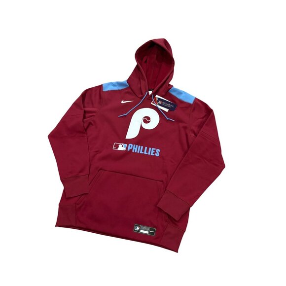 Nike Men's Philadelphia Phillies Maroon Therma Authentic Collection Hoodie Large - Picture 4 of 9